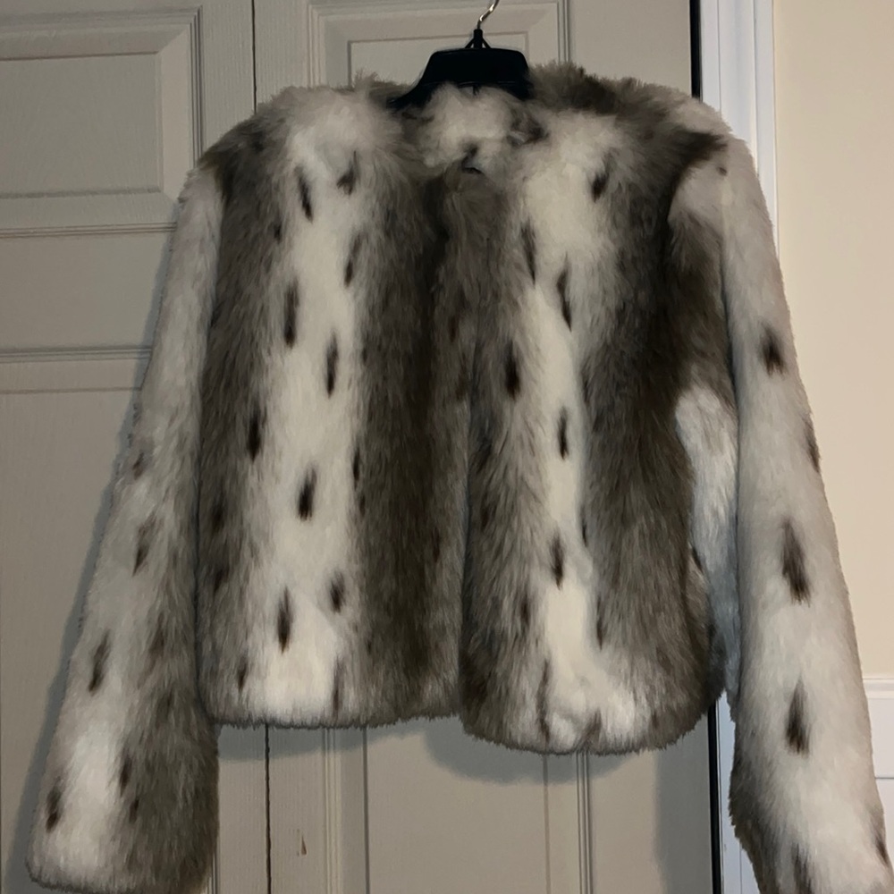 Vintage not Fur Real by Duffel  Faux Coat Size Medium